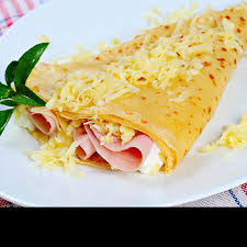 Crêpe jambon fromage
